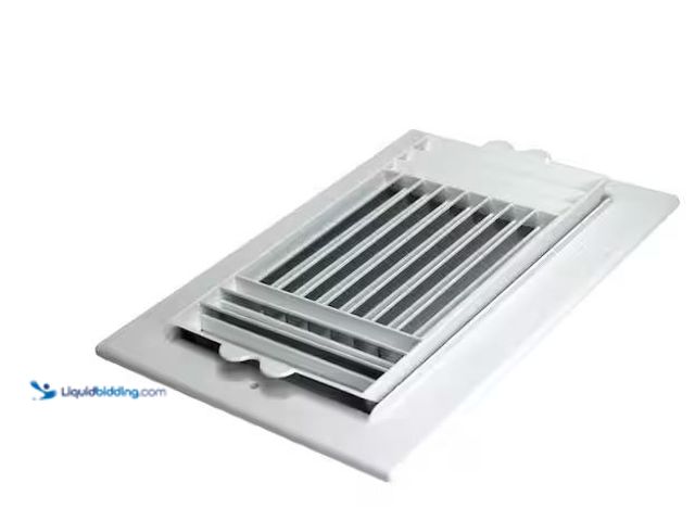 Lot 49-5545514 - Everbilt
10 in. x 6 in. Plastic Ceiling Register 3-Way, Unused in a PK of 9