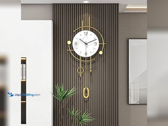 Lot 49-3600279 - Wall Clocks for Living Room Decor Modern Silent Wall Clock Battery Operated for Kitchen Home Decorat...