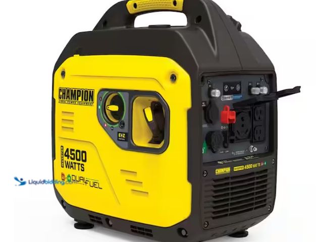 Lot 49-1591714 - Champion Power Equipment 4500/3250-Watt Recoil Start Gasoline/Propane Powered Dual Fuel Inverter Gen...