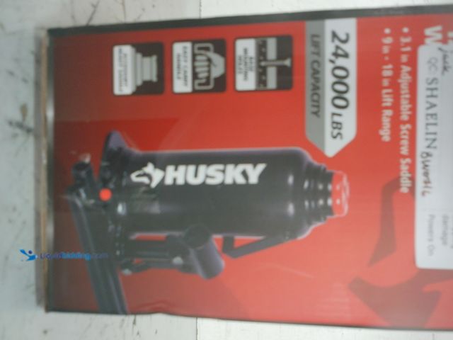 Lot 49-1629184 - Husky 12-Ton Welded Bottle Jack, Model # HPL12BW-ZDT-TH, Slightly used, Has attachments, Scuffs/scra...