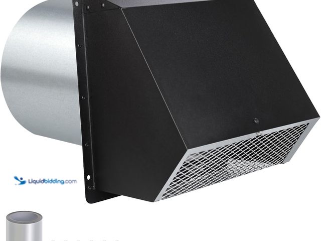 Lot 49-5463298 - Dryer Vent Cover Outside 6Inch Hooded Wall Vent with Screen&Damper,6" Exhaust Vent Cover Exterior Dr...