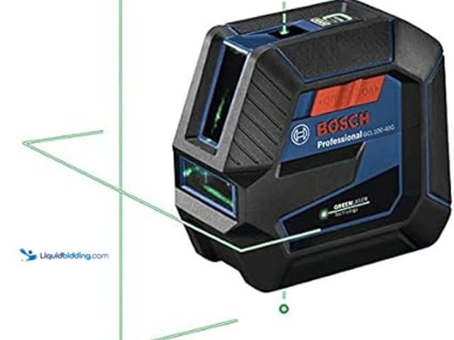 Lot 49-5483590 - Bosch  100 ft. Green Combination Laser Level Self Leveling with VisiMax Technology, Fine Adjustment ...