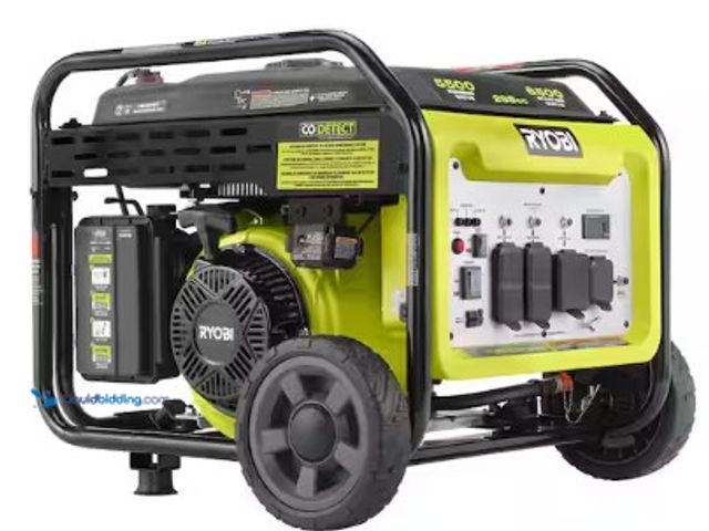Lot 49-2025505 - RYOBI 6500-Watt Gasoline Powered Inverter Generator with CO Shutdown & Idle Down Technology, Model #...