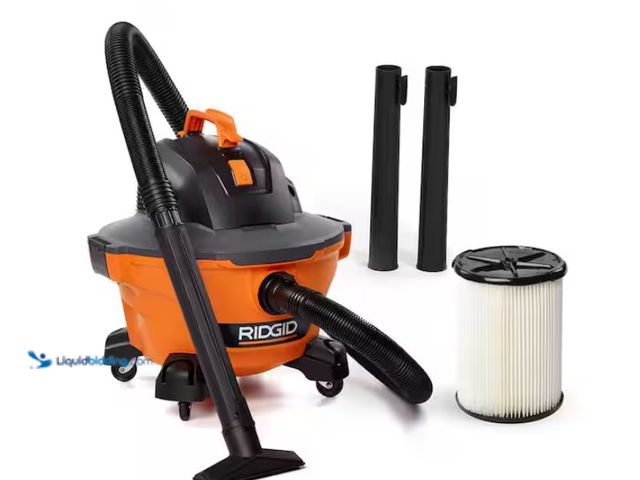 Lot 49-1547186 - RIDGID 6 Gal. 3.5 Peak HP NXT Shop Vacuum Wet Dry Vac with General Debris Filter, Locking Hose and A...