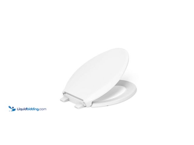 Lot 49-5447939 - KOHLER Cachet Elongated Antimicrobial, Soft Close Toilet Seat in White. [Model # K-R25781-A-0] Unuse...