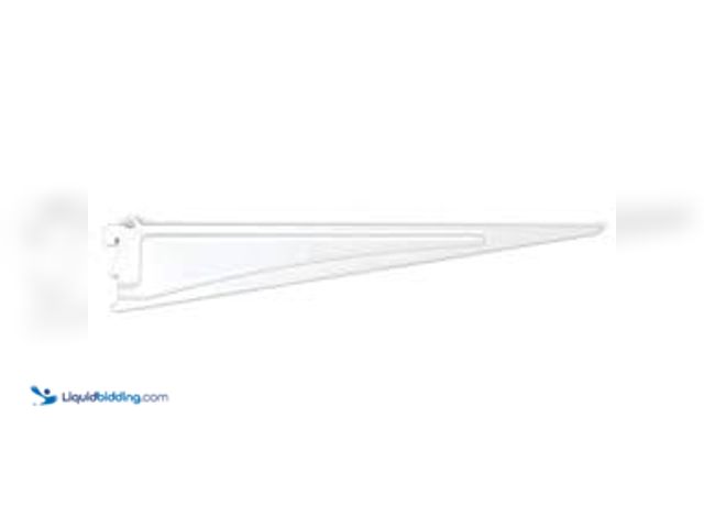 Lot 49-5461360 - Qty 20 - ClosetMaid ShelfTrack White Steel Adjustable Mount Track Bracket for 16 in. D Shelves (17 i...