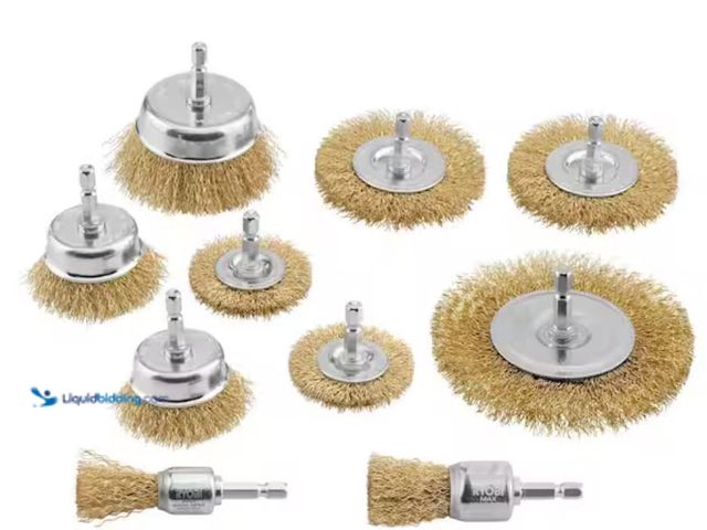 Lot 49-1631274 - Lot of (2) RYOBI Wire Wheel Assortment Set (10-Piece), Model # A721001, New.   Ref#BIN0625