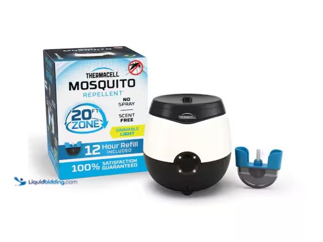Lot 49-1622752 - Thermacell Rechargeable Outdoor Mosquito Repeller 20 ft. Coverage and Deet Free with LED Lights, Mod...