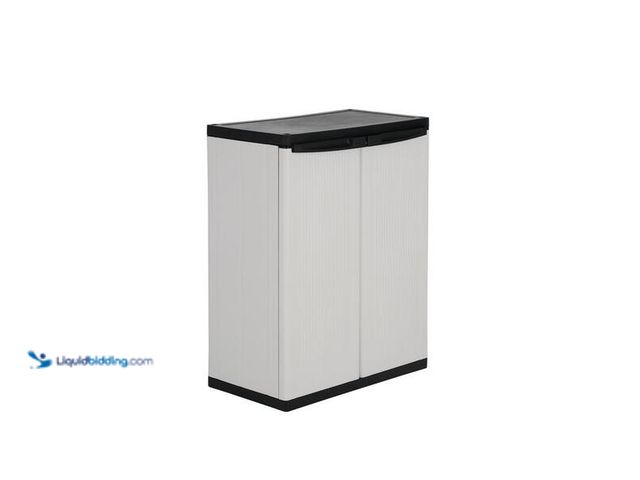 Lot 49-5446875 - HDX
Premium One 26.9 in. W x 33.8 in. H x 15.8 in. D 2-Shelf Resin Freestanding Cabinet in Grey SKU...