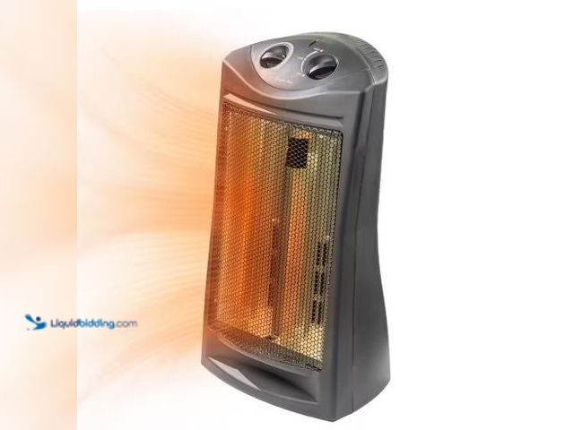 Lot 49-1516504 - Comfort Zone 1500-Watt Electric Quartz Infrared Radiant Tower Heater, model #  CZQTV007BK, new.  Ref...