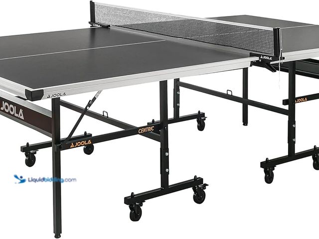 Lot 49-3535646 - JOOLA Inside Professional MDF Indoor Ping Pong Table with Quick Clamp Table Tennis Net and Post Set ...