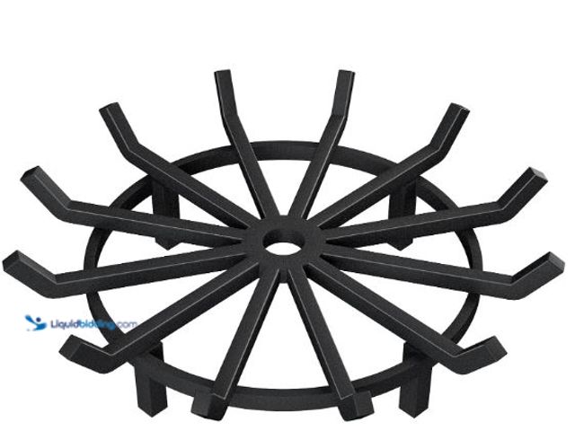 Lot 49-1517407 - AMAGABELI GARDEN & HOME Fire Pit Grate Round 27 inch Fireplace Log Grate Solid Steel Firewood Burnin...