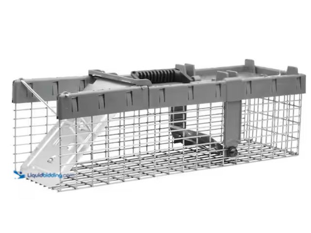 Lot 49-1623562 - Havahart Small 1-Door Humane Catch-and-Release Live Animal Cage Trap for Squirrel, Weasel, Chipmunk,...