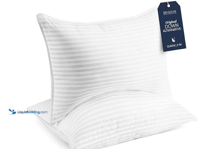 Lot 49-1547516 - Beckham Hotel Collection Bed Pillows Standard/Queen Size Set of 2 - Original Soft Down Alternative P...
