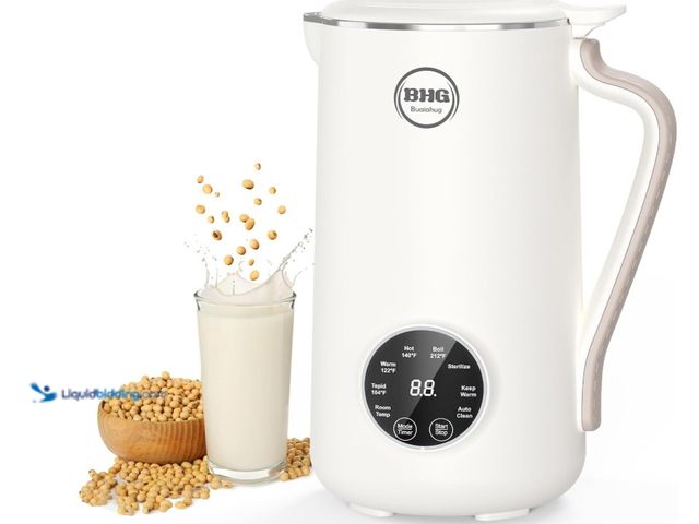 Lot 49-1575664 - 40oz Nut Milk Maker Machine - Multi-Functional Automatic Almond with 10 Blades, Plant-Based, Oat, So...