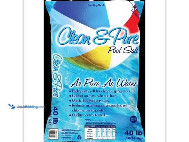 Lot 49-5552221 - QTY 2 - Clean & Pure 40 lb. Clean and Pure Pool Salt. Model # F124671. New