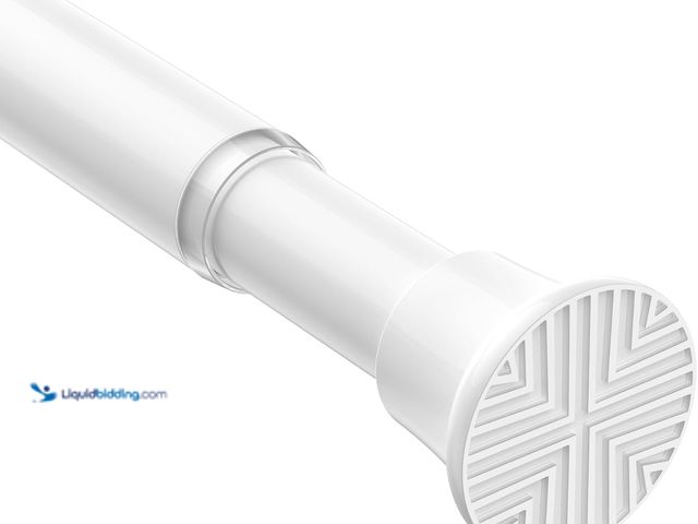 Lot 49-5546271 - Spring Tension Curtain Rod 32-76 inch, Adjustable Expandable Tension Curtain Rod No Drilling, Tensio...