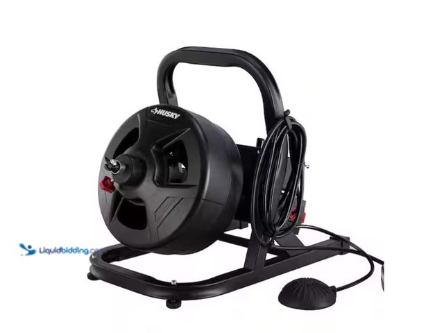 Lot 49-1571017 - Husky 5/16 in. x 50 ft. Cable Drum Auger, Model # 68292, Slightly used, Power on  Ref#SB0114