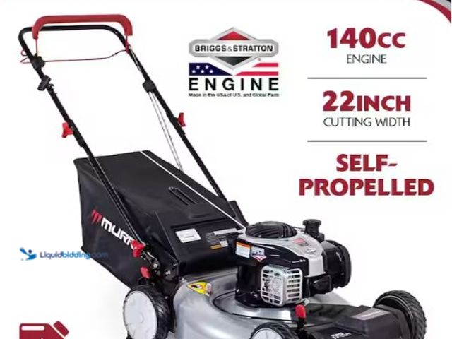 Lot 49-3631286 - Murray 22 in. 140 cc Briggs & Stratton Walk Behind Gas Self-Propelled Lawn Mower with Front Wheel Dr...