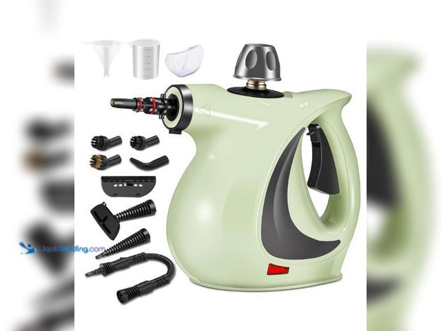 Lot 49-3473644 - Spurgehom Handheld Steam Cleaner, Portable Steamer with Large Capacity,11-Piece Accessory Set for Fl...