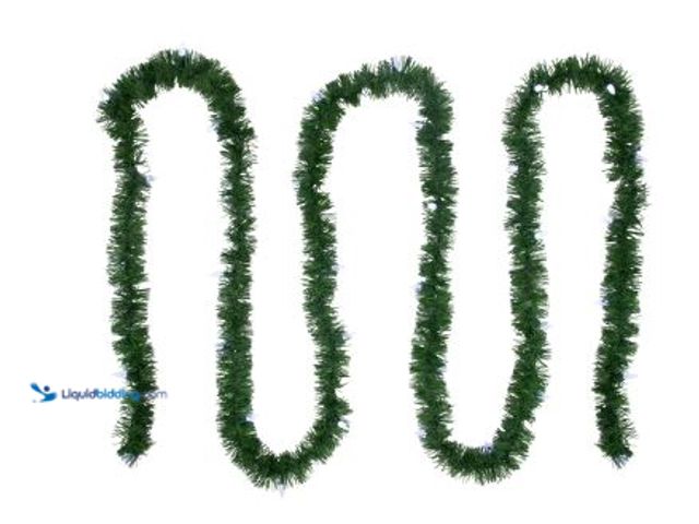 Lot 49-1544847 - Northlight 18' x 3" Pre-Lit Pine Artificial Christmas Garland, Pure White LED Faceted Lights, Model ...