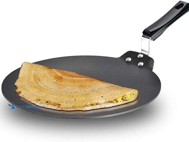 Lot 49-5407753 - Hawkins Futura Nonstick Dosa Tava, Diameter 33 cm (13 inch), Thickness 4.88 mm (Black) NDT33. Slight...