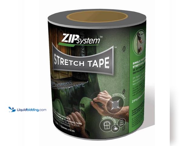 Lot 49-5543918 - Huber 6 in. x 20 ft. ZIP System Linered Stretch Tape, Model # EHD5017118, new/factory sealed.