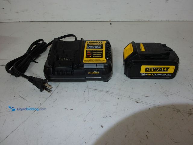Lot 49-1624538 - Lot Containing (1) DEWALT 20V 3.0AH Battery Model #DCB200, and (1) DEWALT 12/20V Battery Charger Mod...