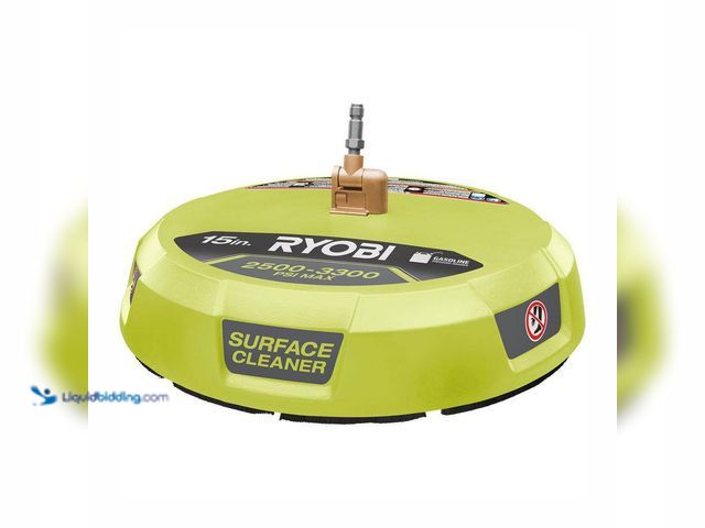 Lot 49-3540124 - RYOBI
15 in. 3300 PSI Surface Cleaner for Gas Pressure Washer (unable to test) Used