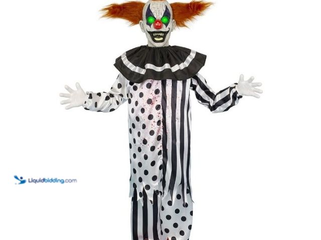 Lot 49-5435633 - Hanging Shaking Clown Animatronic Multicoloured (dusty) Unused