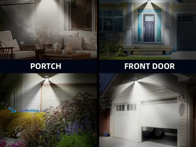 Lot 49-1814428 - New 2pcs Solar Outdoor Light with Remote Control