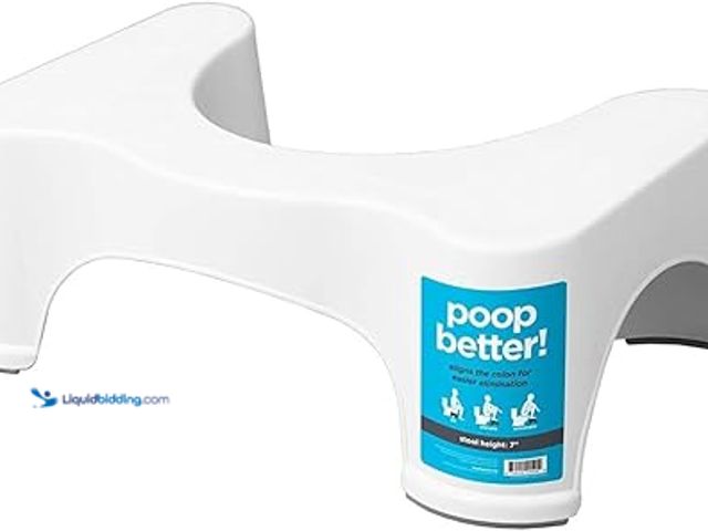 Lot 49-3600448 - Lot of (2) Squatty Potty The Original Bathroom Toilet Stool Height, White, 9 Inch (Pack of 1) Model ...