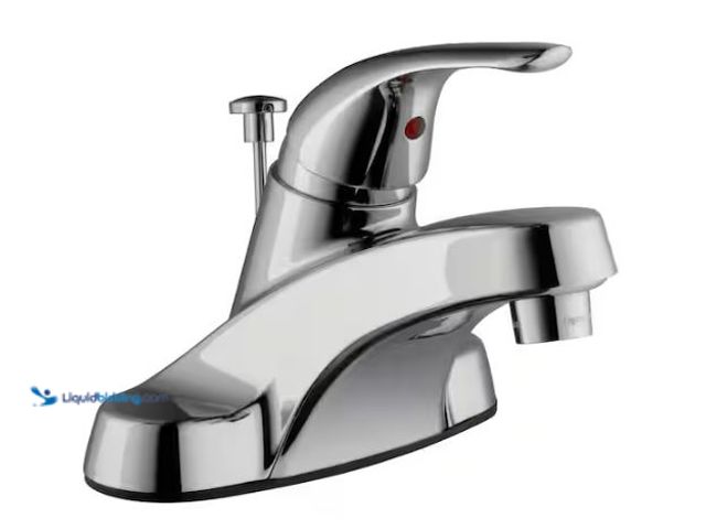 Lot 49-1624484 - Glacier Bay Aragon 4 in. Centerset Single-Handle Low-Arc Bathroom Faucet in Polished Chrome Model # ...
