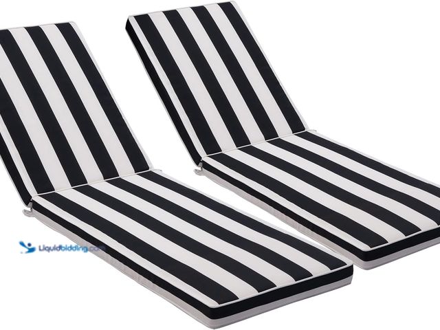 Lot 49-3511850 - Only choice 2 Pcs Set Outdoor Lounge Chair Cushions Patio Chaise Lounge Replacement Cushions Furnitu...