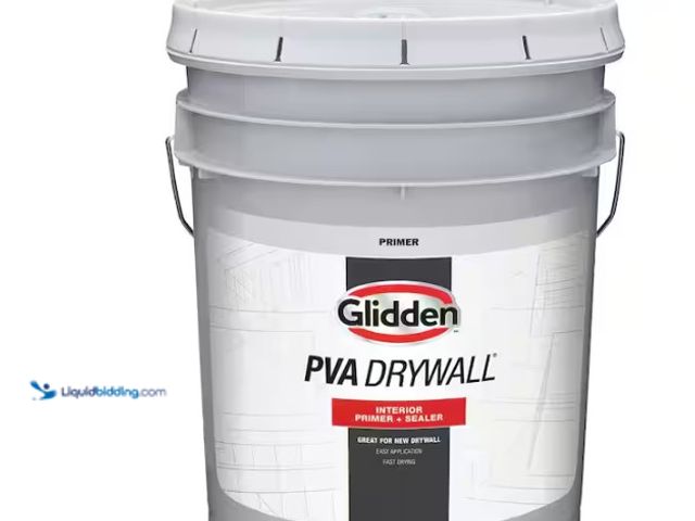 Lot 49-5580877 - Glidden PVA
5 gal. Drywall Interior Primer. Store SKU # 691320. Unused
