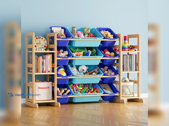 Lot 49-5475862 - SpaceAid Toy Storage Organizer with 6 Shelves and 12 Bins, Toy Organizers Storage Bookshelf, Kids Bi...