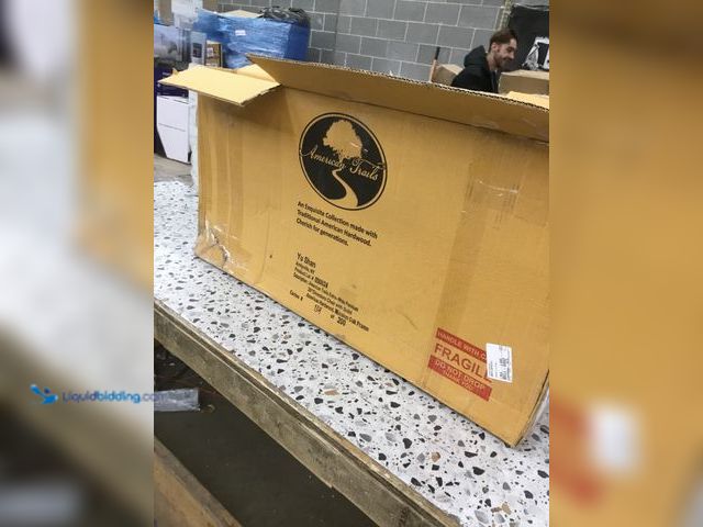 Lot 49-5450654 - American Trails 30'' Directors Chair with American Hardwood Oak Frame Item is unused.