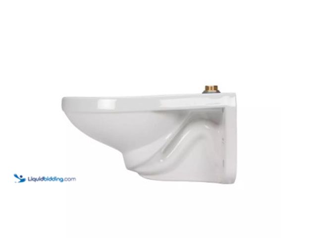 Lot 49-3531309 - Zurn EcoVantage® Elongated Wall-Mount Toilet in White. Model #ZZ5615BWL. Unused
