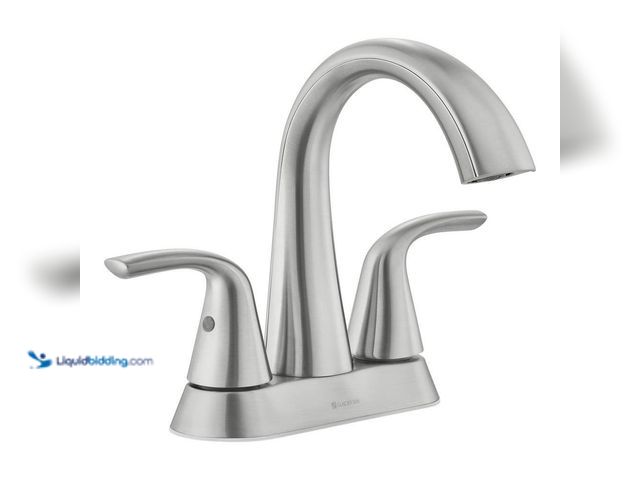 Lot 49-3512416 - Glacier Bay
Irena 4 in. Center set Double-Handle High-Arc Bathroom Faucet in Brushed Nickel (Unused...