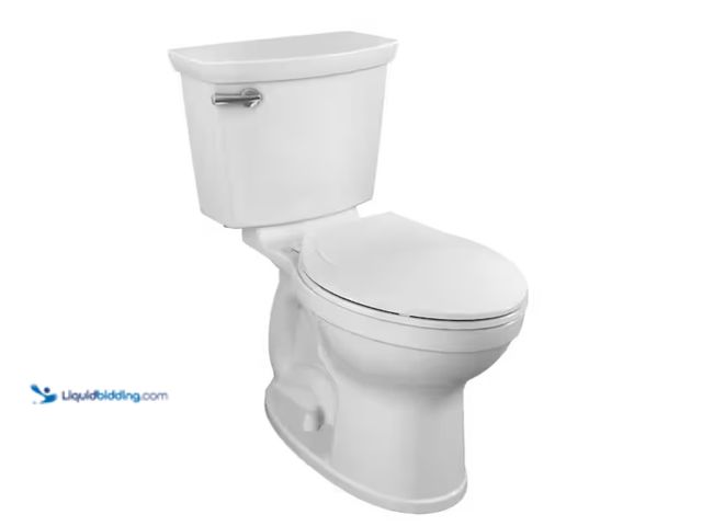 Lot 49-1566755 - American Standard Champion Two-Piece 1.28 GPF Single Flush Elongated Chair Height Toilet with Slow-C...