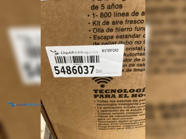 Lot 49-5486037 - Cleveland Iron Works No.210 Bay Front EPA Approved High-Efficiency Pellet Stove with Smart Home Tech...