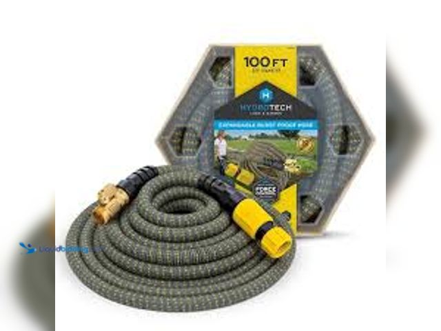 Lot 49-5407562 - Hydrotech 5/8 in. Dia x 100 ft. Expandable Garden Water Hose. Model # 8991. Unused