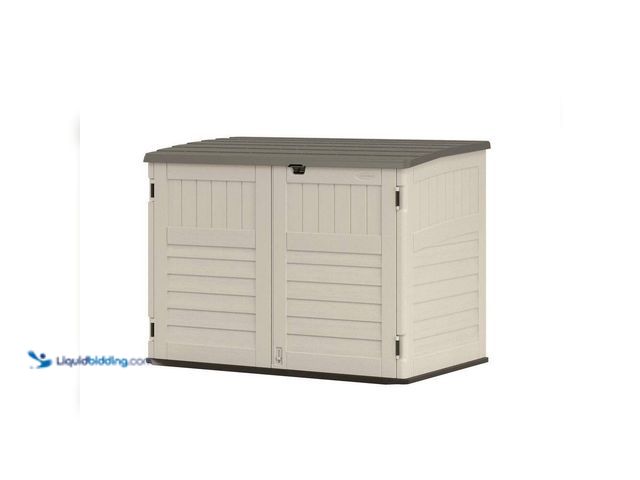 Lot 49-5408135 - Suncast Stow-Away 5 ft. x 3 ft. Resin Horizontal Storage Shed (22.30 sq. ft.)[Model # BMS4720] Unuse...
