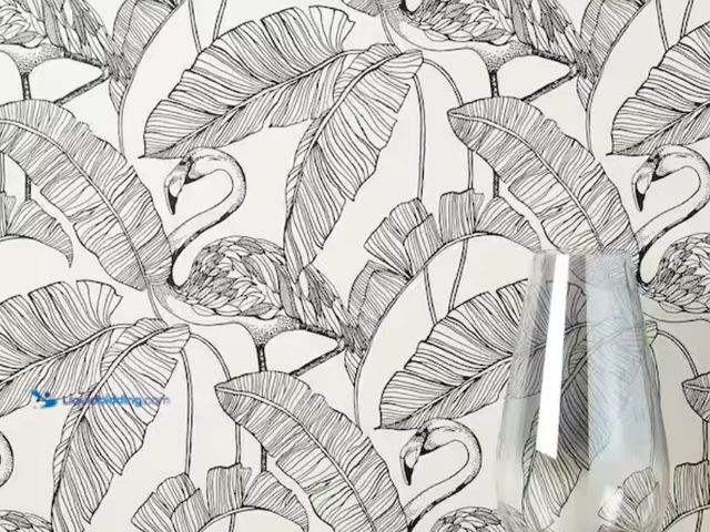 Lot 49-2003651 - Approx. (55) sq. ft. of Fine Décor Mulholland White Flamingo Paper Wallpaper, (56.4 sq.ft./1 ROLL), ...