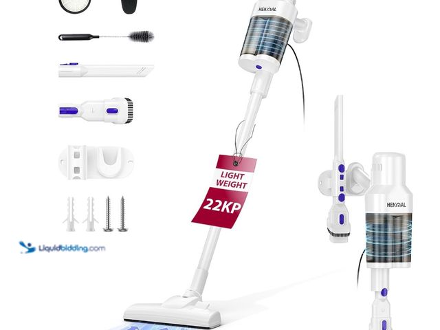 Lot 49-1512608 - Vacuum Cleaner for Home, Corded Stick Vacuum 600W 22KP for Pet Hair, Handheld Vacuum Ultra-Light the...