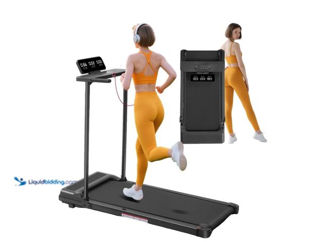 Lot 49-3600450 - HevGlrm Portable Treadmills for Home Workouts Fitness,3.5HP Walking Pad Treadmill with Handles,Compa...