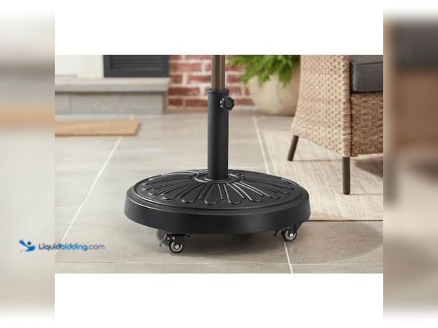 Lot 49-3564316 - 50 lb. Concrete and Resin Patio Umbrella Base in Black Unused