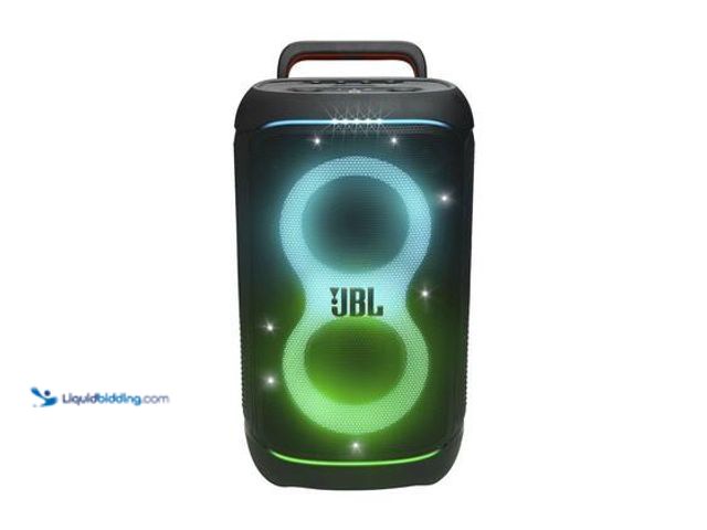 Lot 49-3565605 - JBL Party Box Stage 520 BT-LED-Black. Model # JBLPARTYBOX520AM. Slightly used (no box), powers on