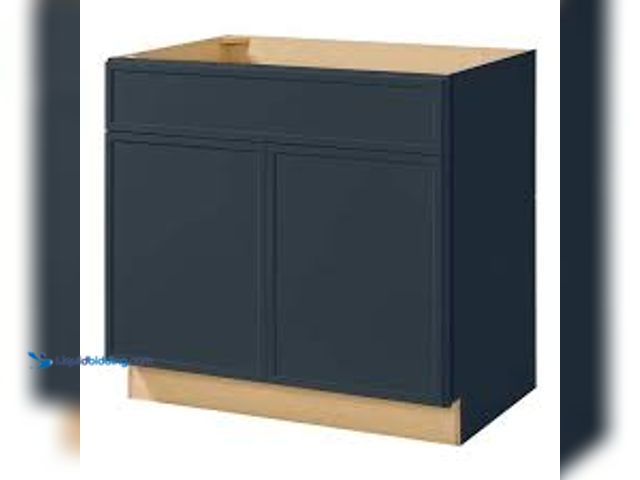 Lot 49-5475894 - Hampton Bay Leyton 36 in. W x 24 in. D x 34.5 in. H Ready to Assemble Plywood Slim Shaker Sink Base ...