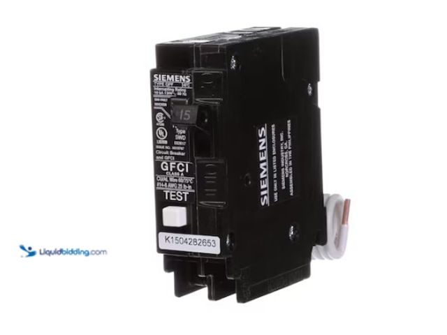 Lot 49-5556891 - Siemens QF115AP Residential; 240V, 15 Amp, 1 Pole. Part #: QF115AP. Unused